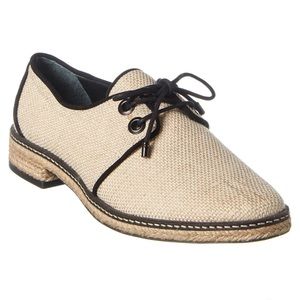 NWT Tory Burch Fawn Canvas Oxford Espadrille